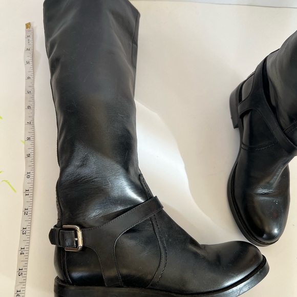 Maxgreat size 7 polyurethane/ leather black high calf winter boots… - Picture 2 of 6